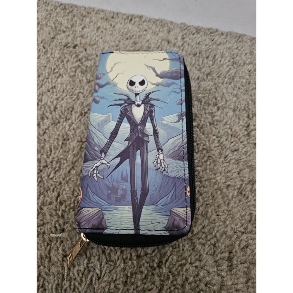 Nightmare Before Christmas Jack Skellington Full Zip Continental Wallet